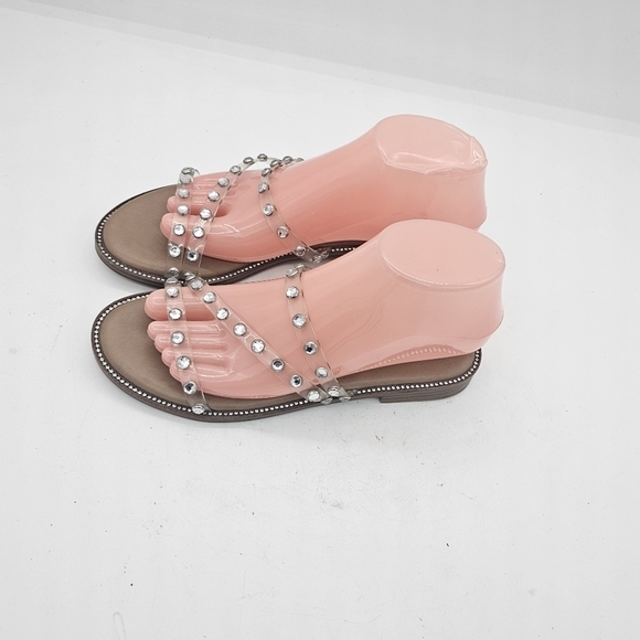 Steve Madden Skyler Strappy Flat Studded Sandals Size 7 - Picture 9 of 13